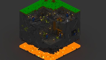 MagicaVoxel Animation: Mine