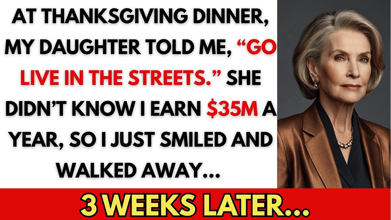За ужином в День благодарения моя дочь сказала мне: «Иди живи на улице». Она не знала, что я...