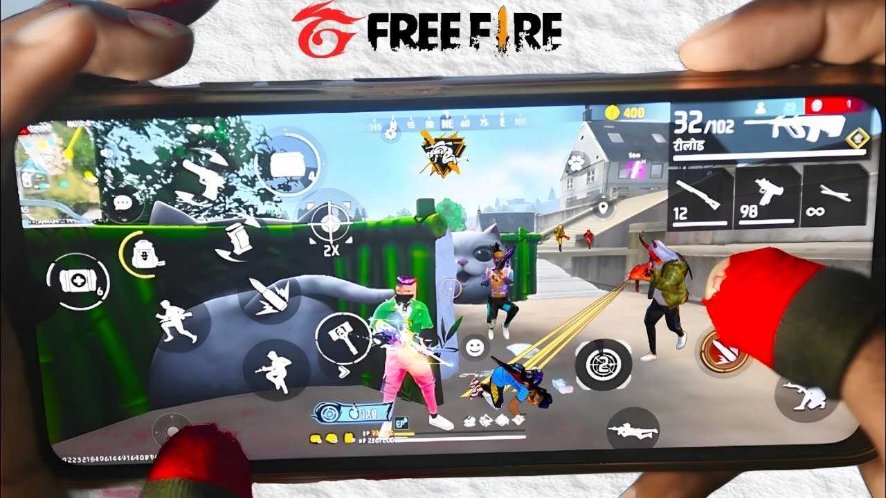 HANDCAM⚡ SOLO VS SQUAD POCO X6 PRO FREE FIRE GAMEPLAY