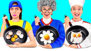 Me vs Grandma Cooking Challenge | Funny Food Hacks by DuKoDu Challenge