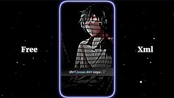 Ha Hasi Ban Gaye Song Xml File 😊🖤 Alight Motion Presets Xml 🙂 #xml #am_editor_bd #alightmotion