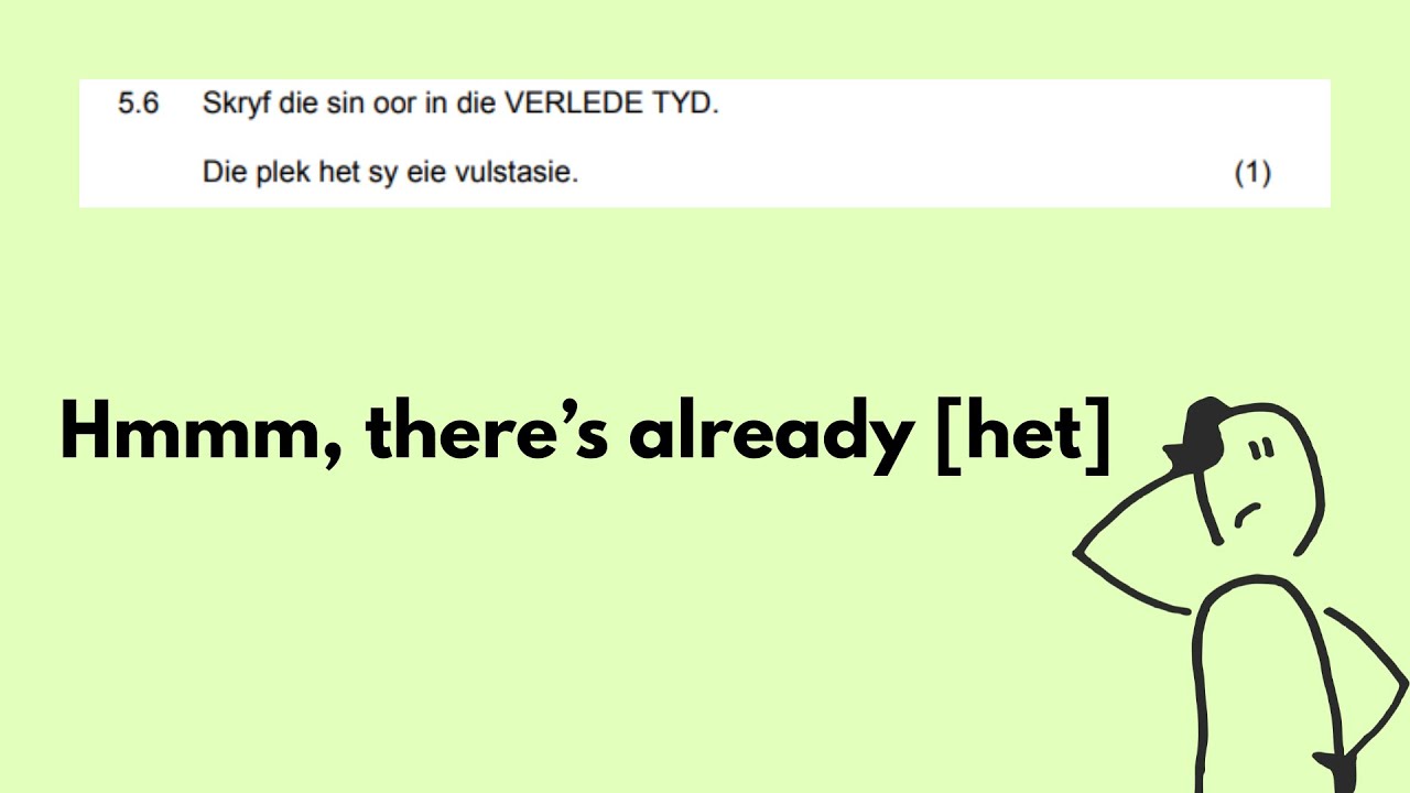 Past Tense in Afrikaans | Verlede Tyd Made Easy for Beginners [June Exam 2025] #verledetyd