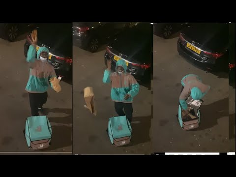 Deliveroo Driver Eats Customers Food As She Doesnt Want To Come Down