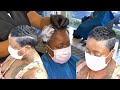 Virgin relaxer and clipper cut