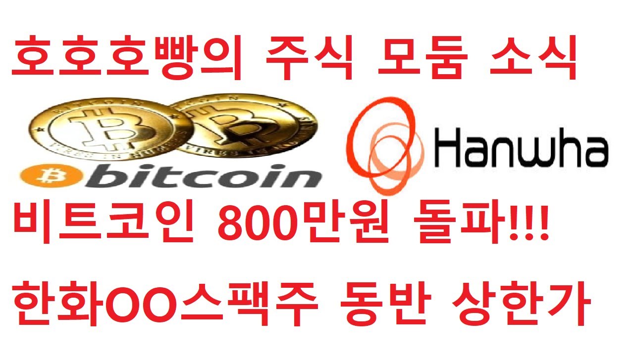 주식] 20190513 호호호빵의 주식 모둠소식(가상화폐,비트코인,SCI평가정보,한화에스비아이스팩,한화에이스스팩3호,  한화에이스스팩4호)#SCI평가정보#한화에스비아이스팩 - YouTube