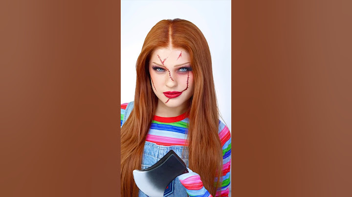 Cute Chucky halloween makeup RESULTS