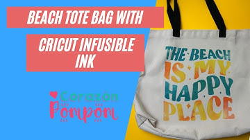 🌞👜 DIY Beach Tote Bag with Cricut Infusible Ink! 👜🌞 #infusibleink #cricut #cricutsummer #totebagdiy