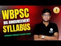 WB PSC Assistant Master  NOTIFICATION | Syllabus | Exam Pattern