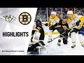 NHL Highlights | Predators @ Bruins 12/21/19