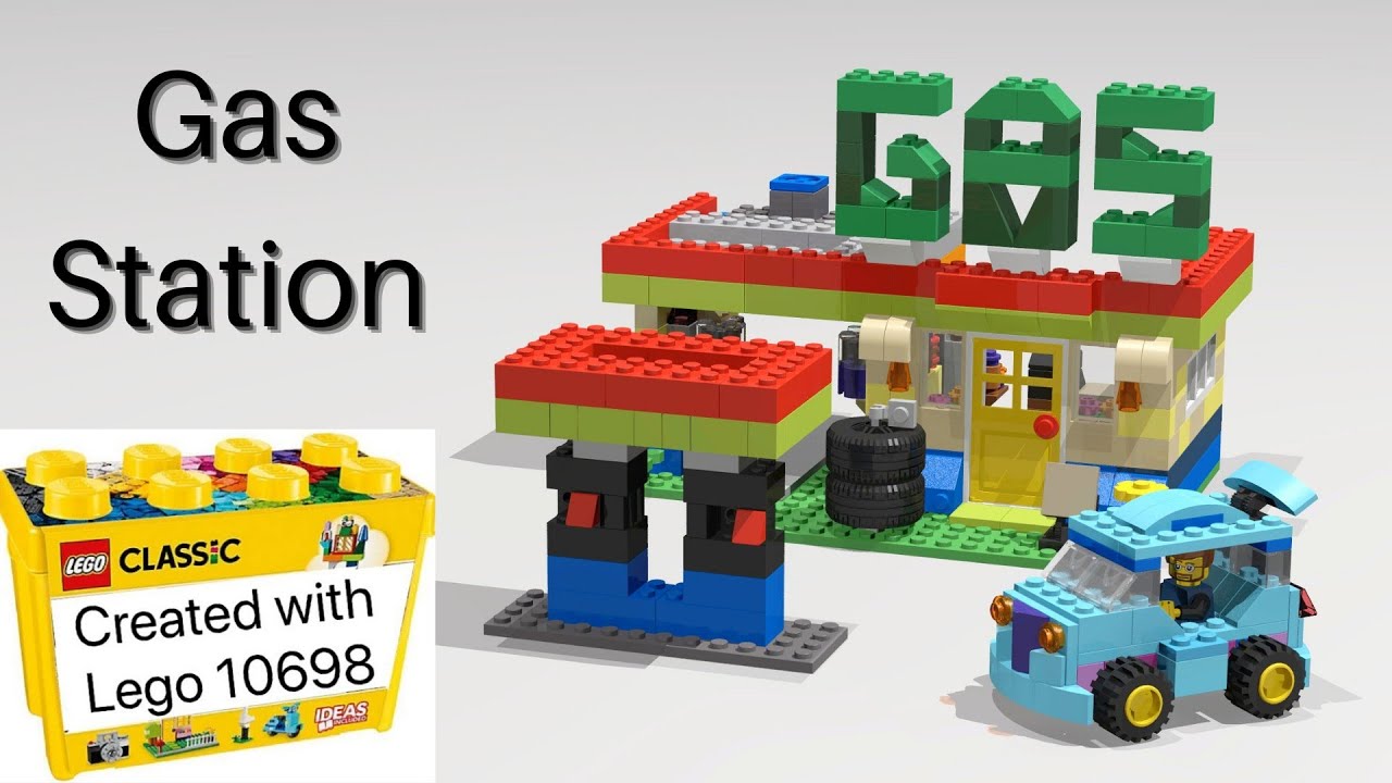 Repressalier matematiker ulækkert Building a Gas Station + Car using LEGO® Classic 10698 - DIY instruction  ideas - YouTube