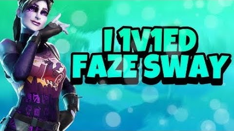 I 1v1ed Faze Sway And This Is What Happened...