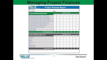 Module 15 - Managing Project Financials - Value Generation Partners
