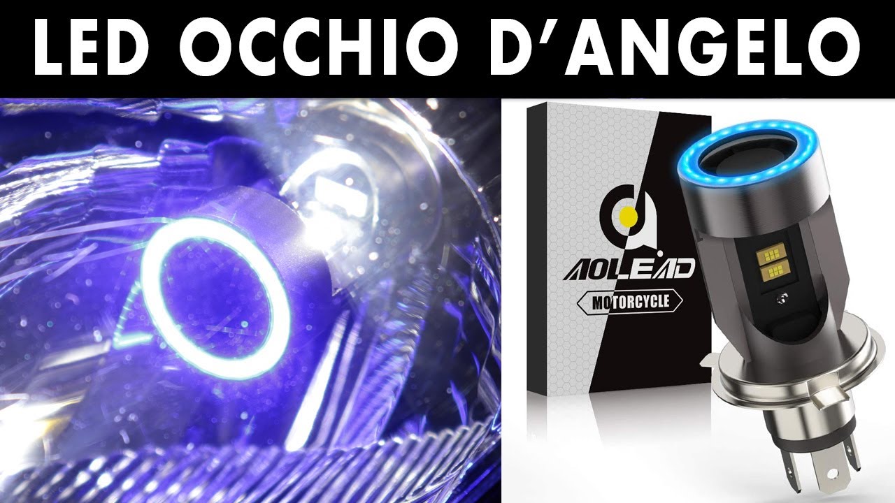 #6 TEST LED per AUTO e MOTO - H4 OCCHIO D'ANGELO SUL TMAX 500