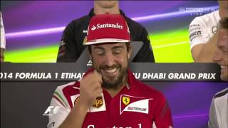 F1 Exhibit - Abu Dhabi GP drivers press conference 2014