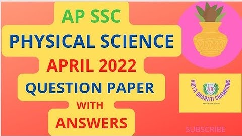 AP 10th class PS public exam question paper April 2022 with Answerskey @*Vidya Bharati Champions*