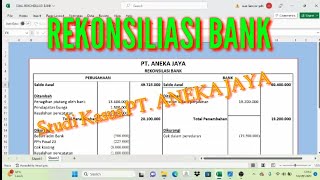 REKONSILIASI BANK || Pembahasan soal dan penyelesaian REKONSILIASI BANK || Pembahasan soal dan penyelesaian