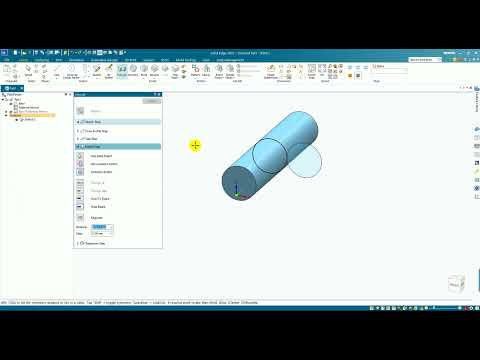 Solid Edge Multi Body - Create 2 part Body with Tangent