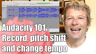 How to use Audacity to help you learn guitar : slow down, pitch correct : Guitar Lesson #360