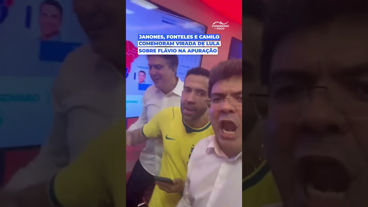 Janones, Fonteles e Camilo comemoram virada de Lula sobre Flávio na apuração