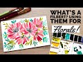 Part 1: What’s a filbert brush good for? Using them all for watercolor florals + Anxiety