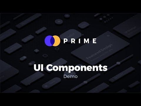 UI Components Demo - Prime Design System Kit for Sketch