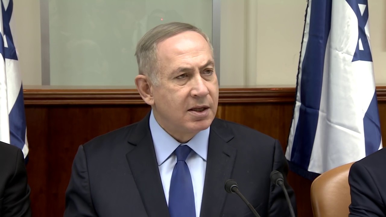 PM Netanyahu comments on UNSC resolution times of israel right wing