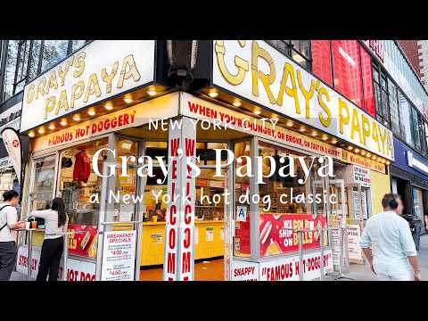 Video Grays Papaya: A New York Hot Dog Classic - New York City Vlog