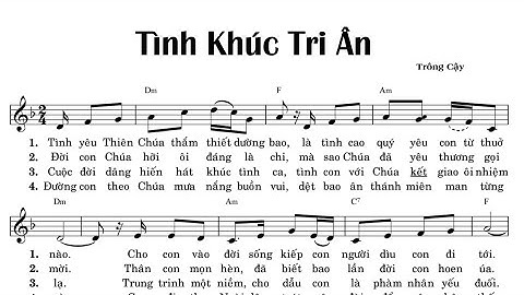 TÌNH KHÚC TRI ÂN - TRÔNG CẬY - Trình bày Thanh Tâm - ( HL - CN 22C )