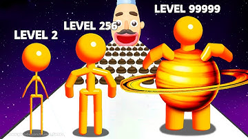 Tall Man Run - ASMR Gameplay iOS,Android Walkthrough Pro Game Mobile (Level Up Big Head Man Run)