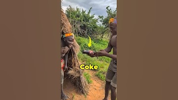 African Tribe given a coke Bottle for the first time 🤯