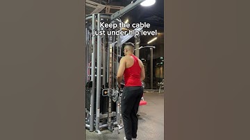 Do your overhead tricep extension like this!