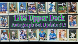 1989 Upper Deck Autographed Progress Report 15 - 10 EXPENSIVE Cards Go In The Set - $300 worth