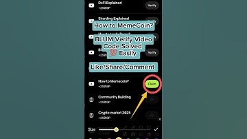 How to MemeCoin? | Blum Today Verify Video Code Solved 💯 Easily | Today Blum Code Solved | #blum