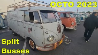 OCTO VW BUS Meet  Oct 2023 many split window busses