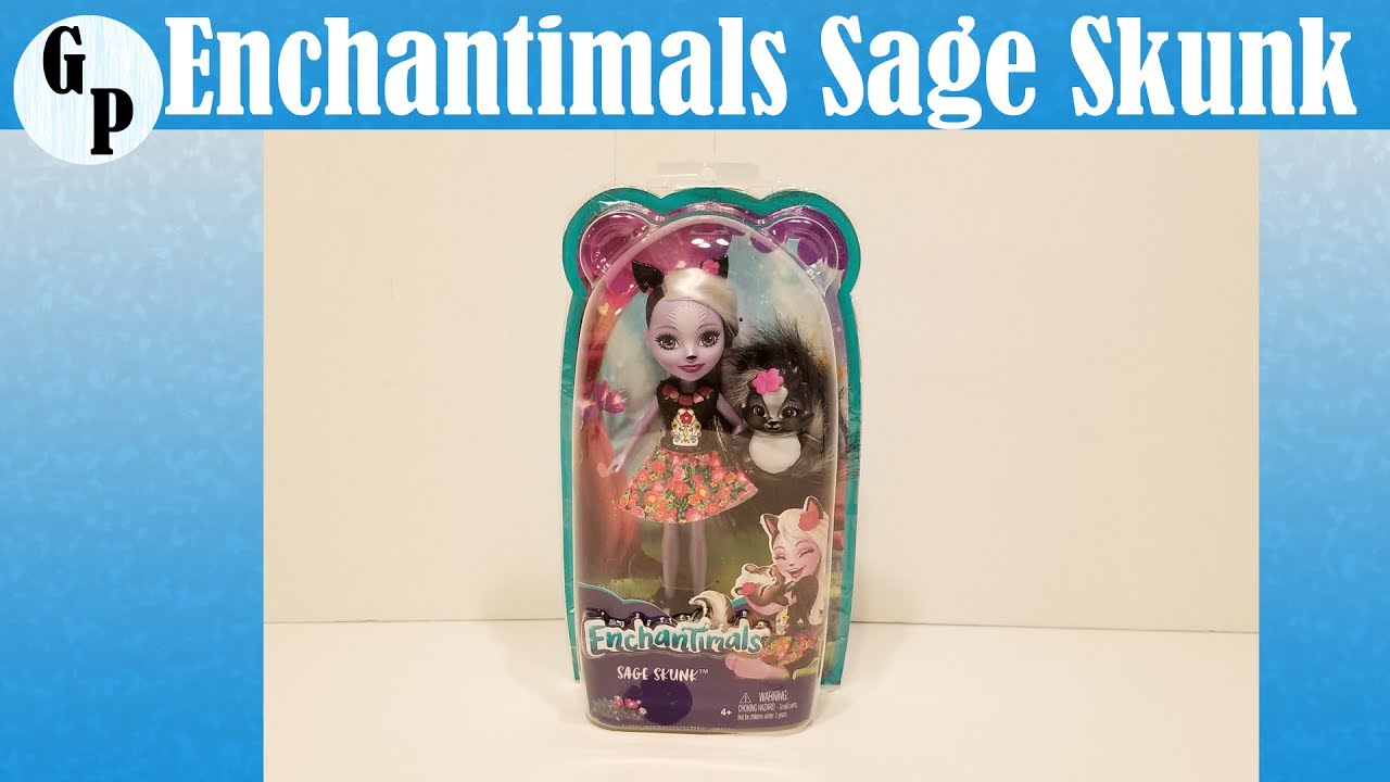 enchantimals sage skunk doll