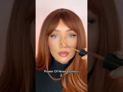 The power of nose contour 😱 #nosecontouring #nosecontour #makeupchallenge #makeup #tutorial