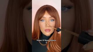 The power of nose contour 😱 #nosecontouring #nosecontour #makeupchallenge #makeup #tutorial screenshot 2