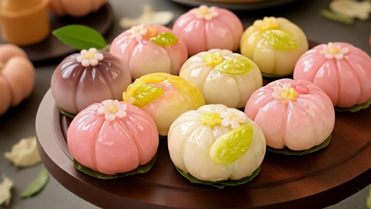 Красивый и простой десерт из клейкой рисовой муки 🌸🥮 | Идеально для праздников