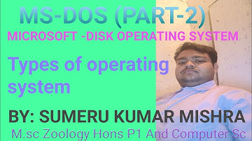MS-DOS (MICROSOFT-DISK OPERATING SYSTEM) PART 2