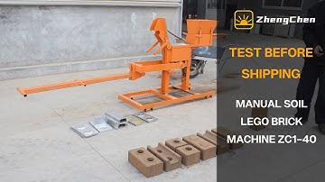 Manual Compressed Earth Interlocking Soil Brick Machine