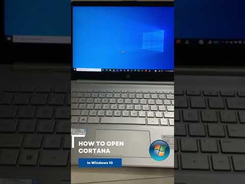 How to open cortana in windows 10?