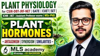 PLANT HORMONES - ANTAGONISM | SYNERGISM | SIMILARITIES | CSIR JUNE/DEC 2026 #csirnet