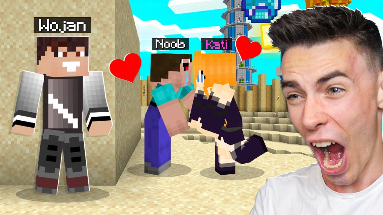 NOOBEK ZABRAŁ KATI NA RANDKĘ KIEDY NIE WIDZIAŁEM w Minecraft!