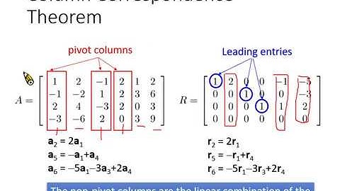 Linear Algebra Lecture 11: What can we know from RREF? (part 2)
