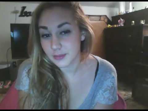 Beautiful girl doing web cam chat