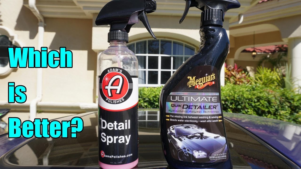 Meguiar's Ultimate Quick Detailer VS Adam's Detail Spray! 