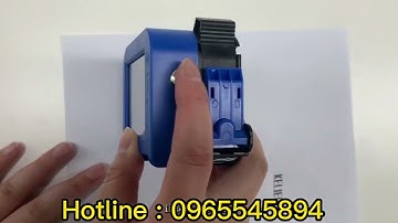 Hướng dẫn sử dụng máy in date cầm tay mini Vn01