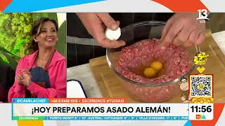 Asado Alemán: Camila chef explica receta casera. Tu Día, Canal 13