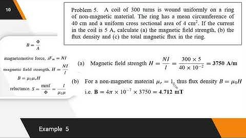Numerical on series and parallel magnetic circuit