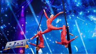Surorile acrobate din Germania au făcut un spectacol fenomenal | Românii Au Talent S14